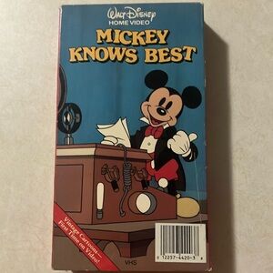 Disney Mickey Knows Best VHS